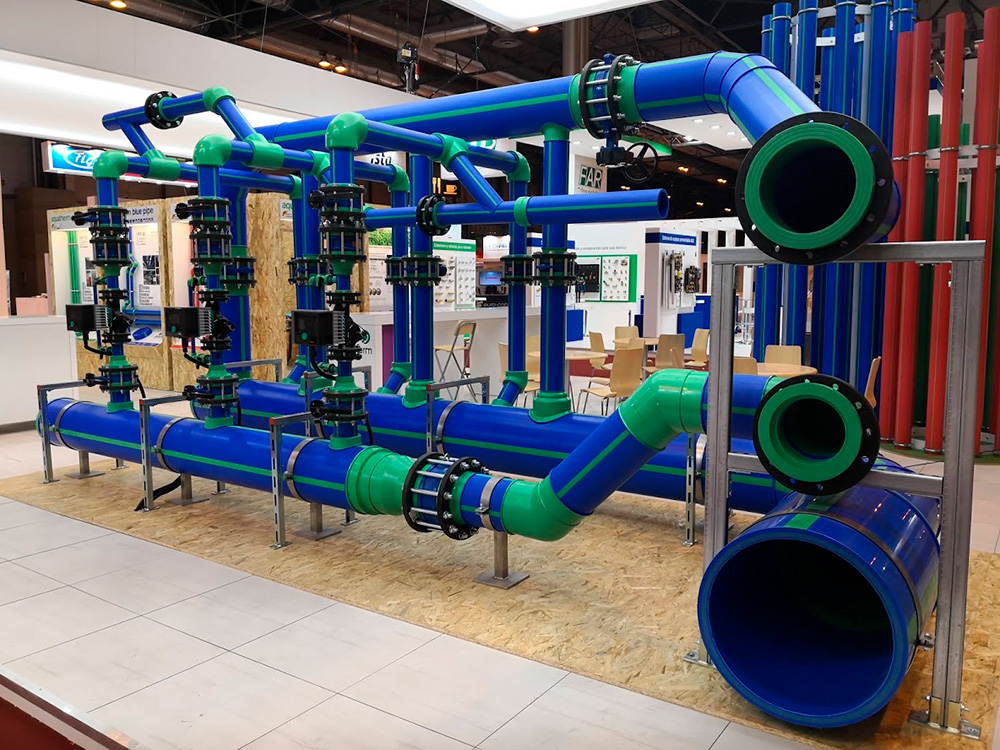 Sistema de suministro de agua con tuberías PPR